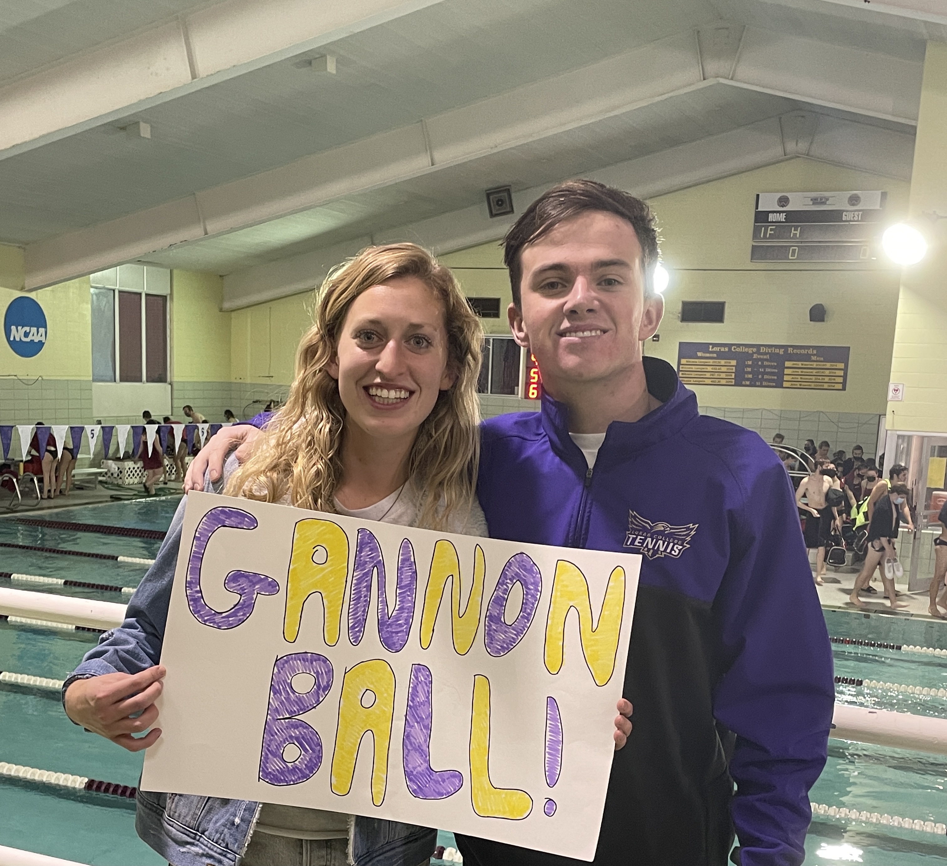 photo of Anna at swim meet