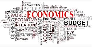 photo of key words involved with economics
