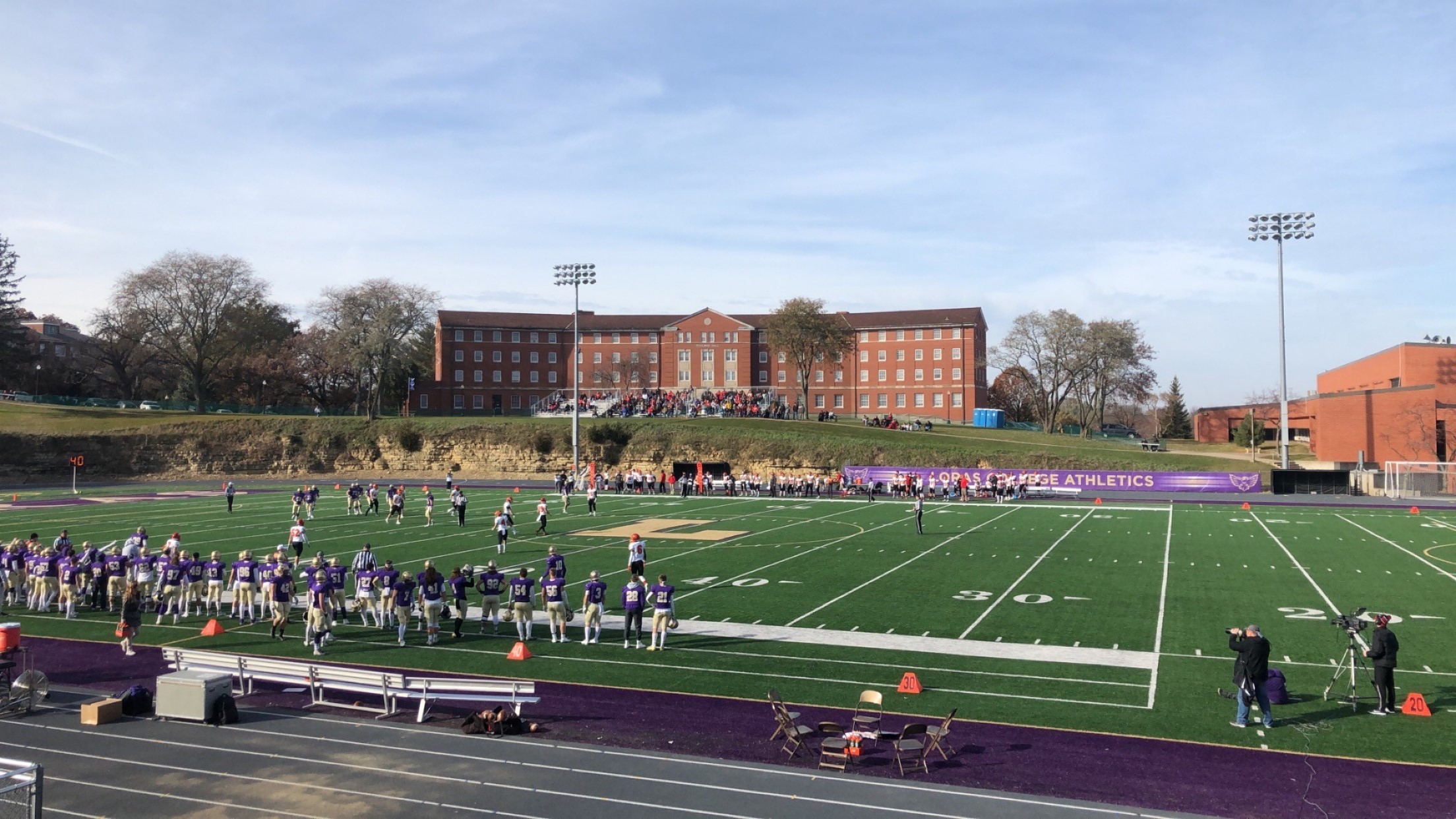 Heres a picture at the Rock Bowl for the football game