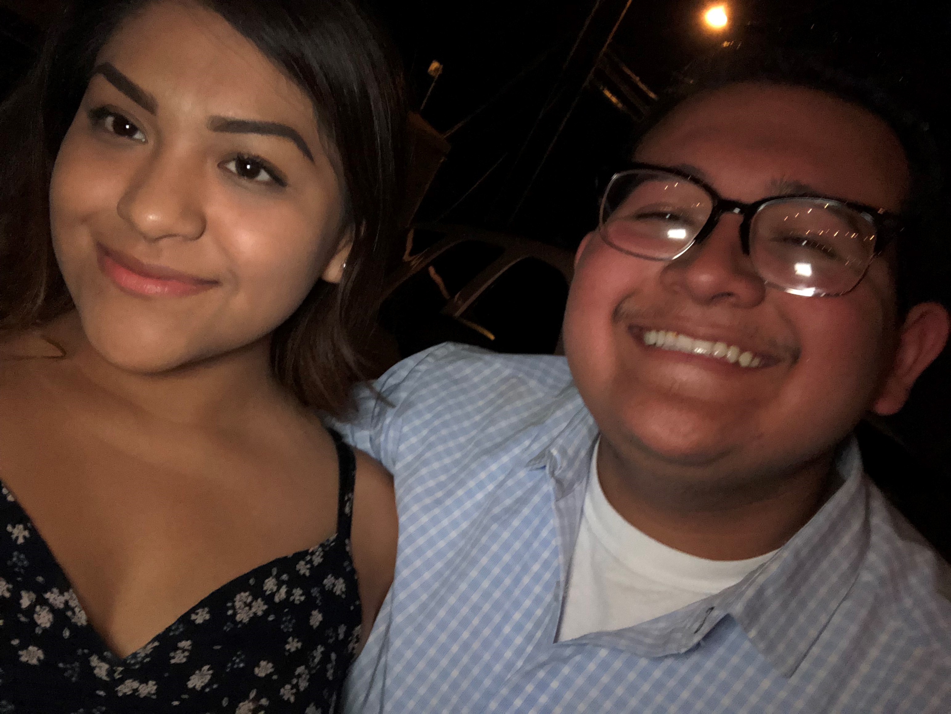 My good friend Arely and I at my grad party