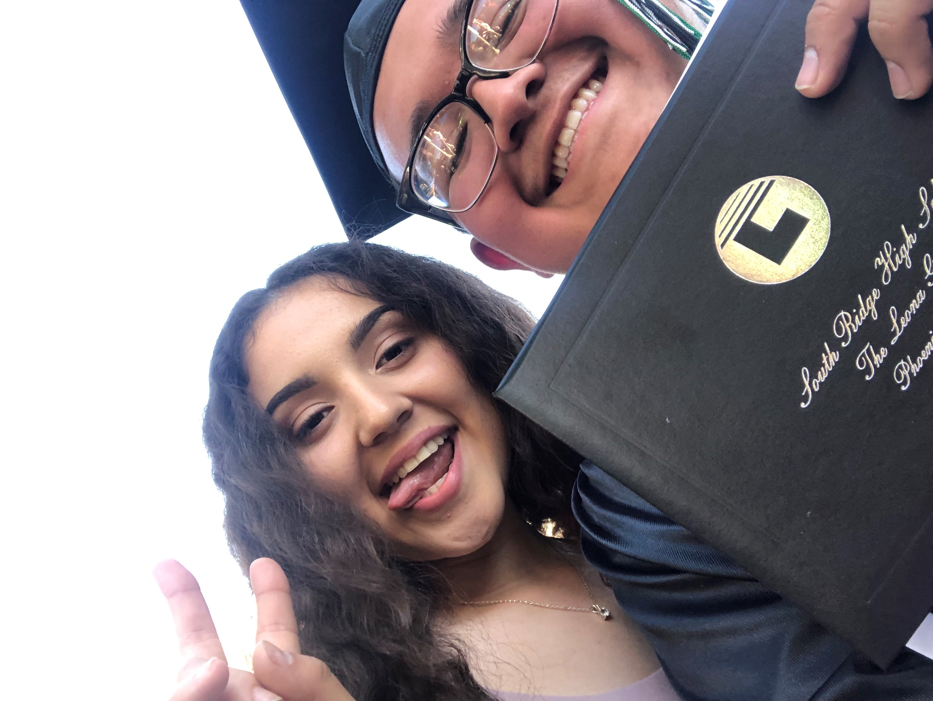 Here is my friends Karime and I at my graduation