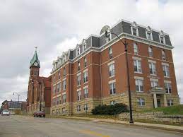 this is a photo of the library at Loras.