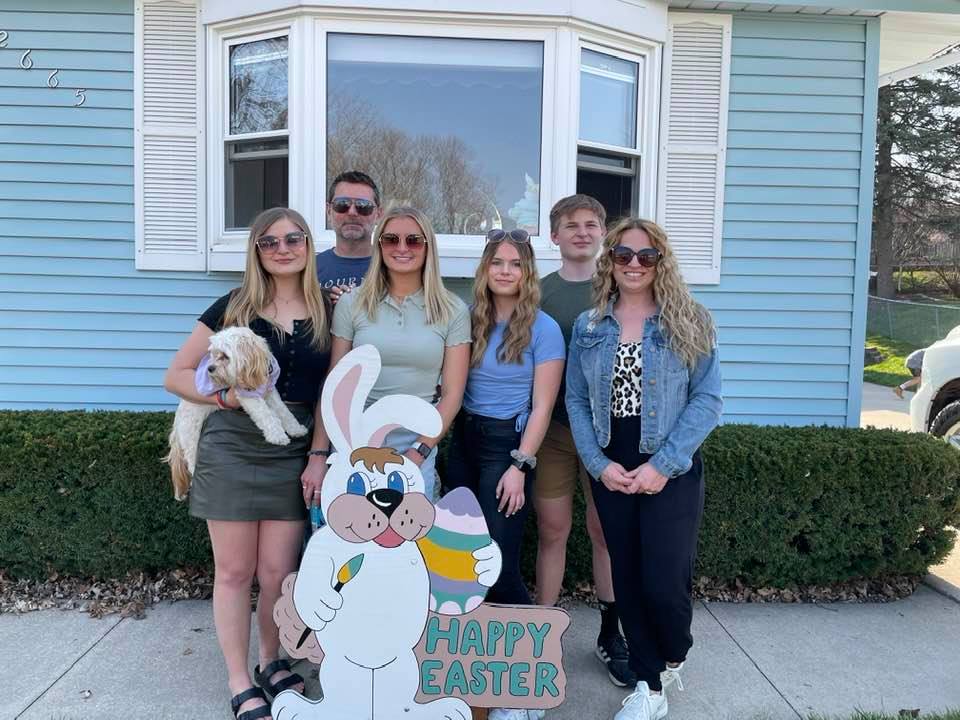 photo of my family at Easter