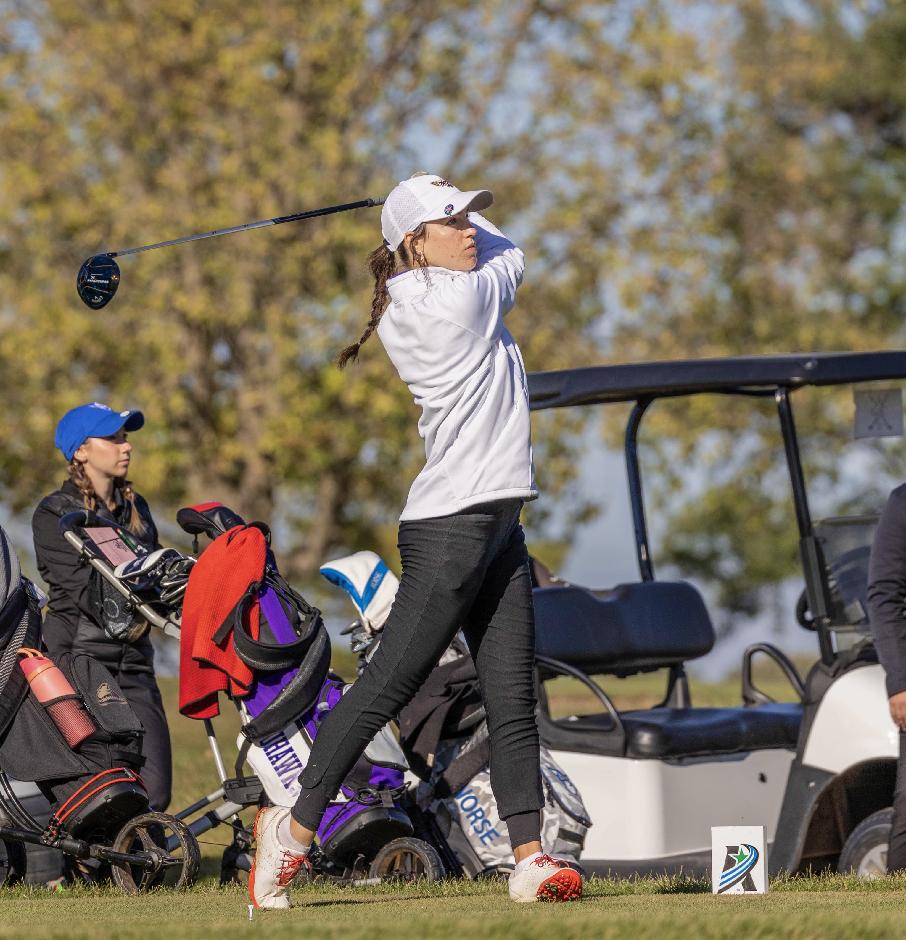 This is a photo of me golfing at the A-R-C Tournament