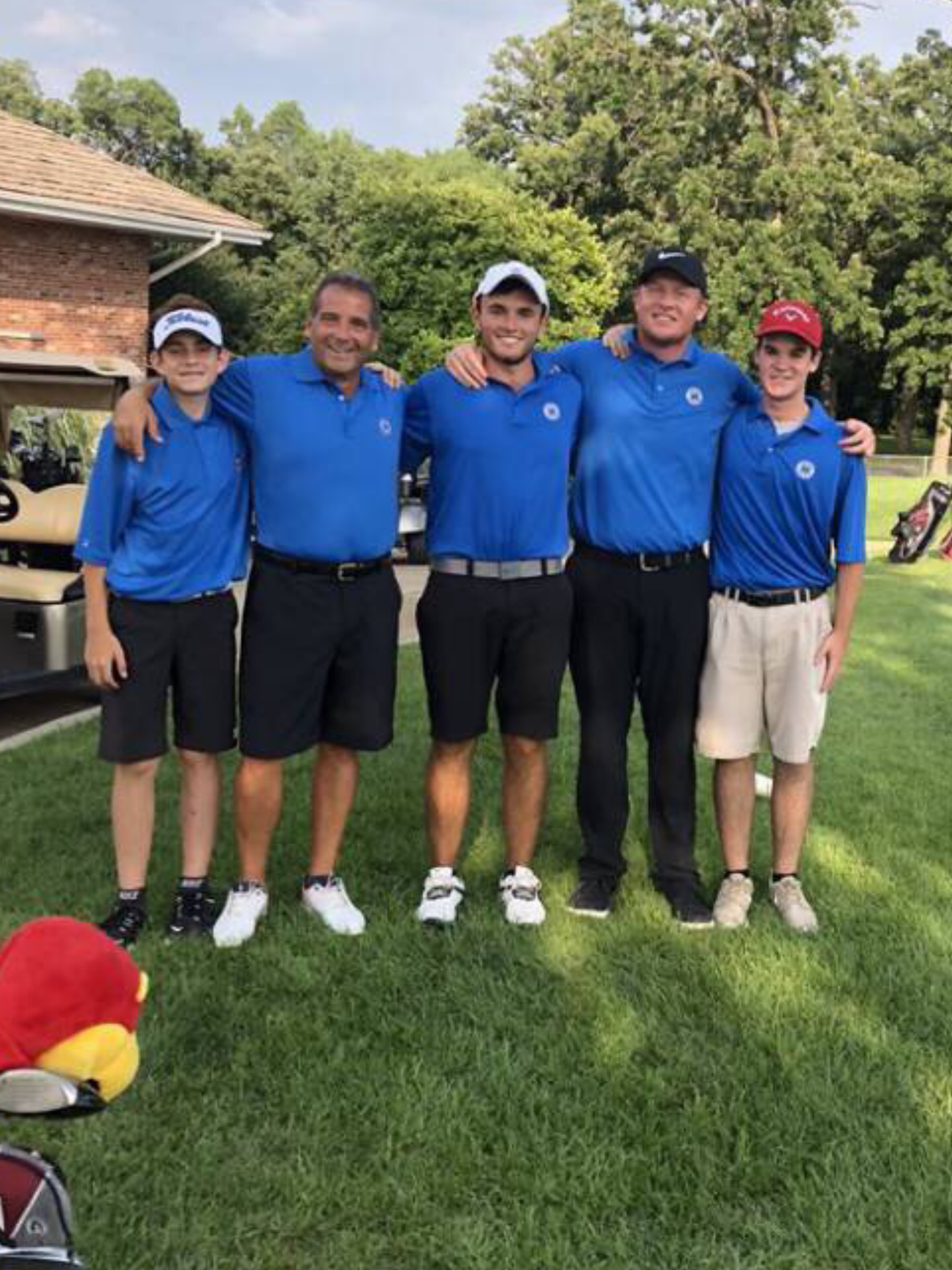 photo of Jimmy at a golf tournament