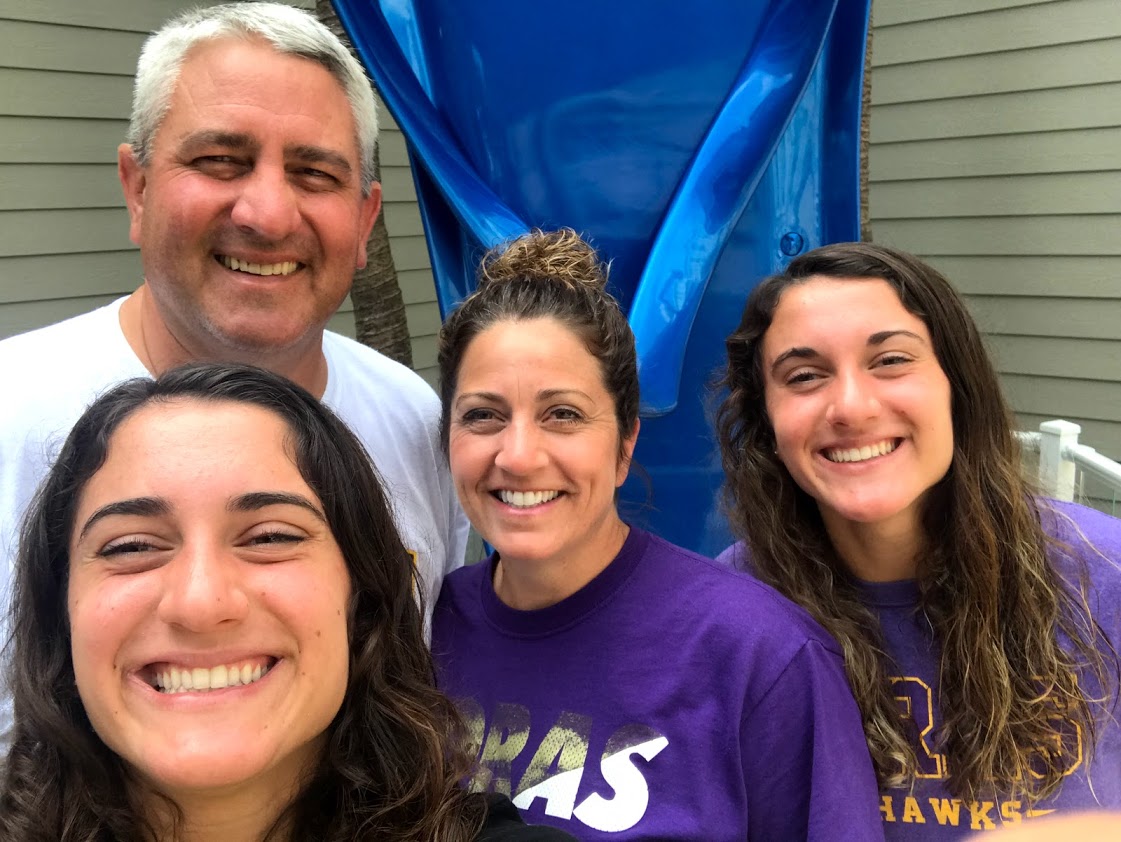 Here is a picture of my parents, sister, and I at our hotel at the Ozarks.