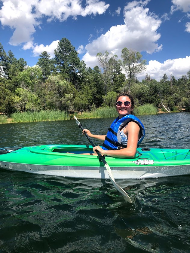 Here is a picture of my kayaking in Arizona.