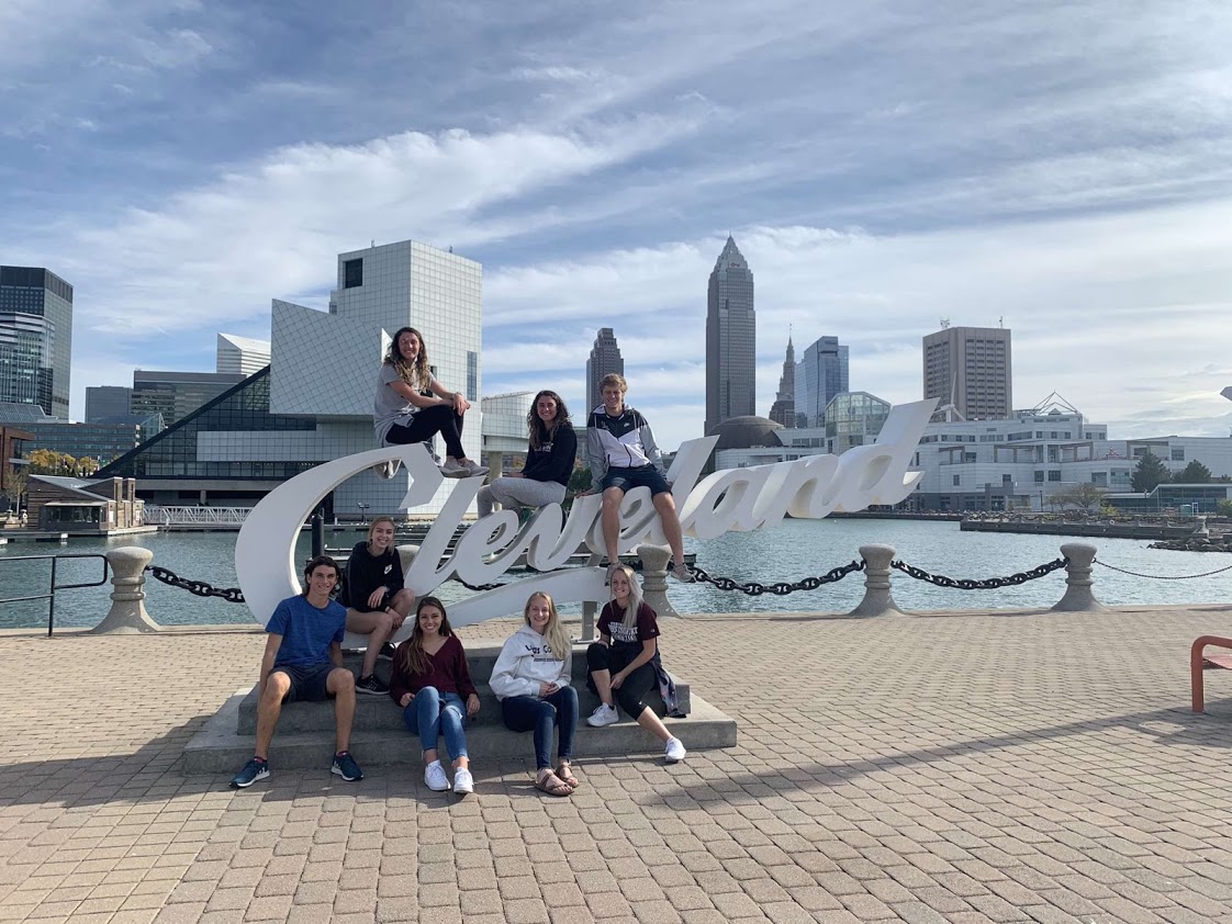 Here is a picture of a group of my friends and I in Cleveland, Ohio.