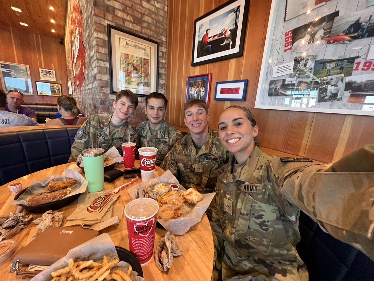 ROTC at Canes(Lousiana food)