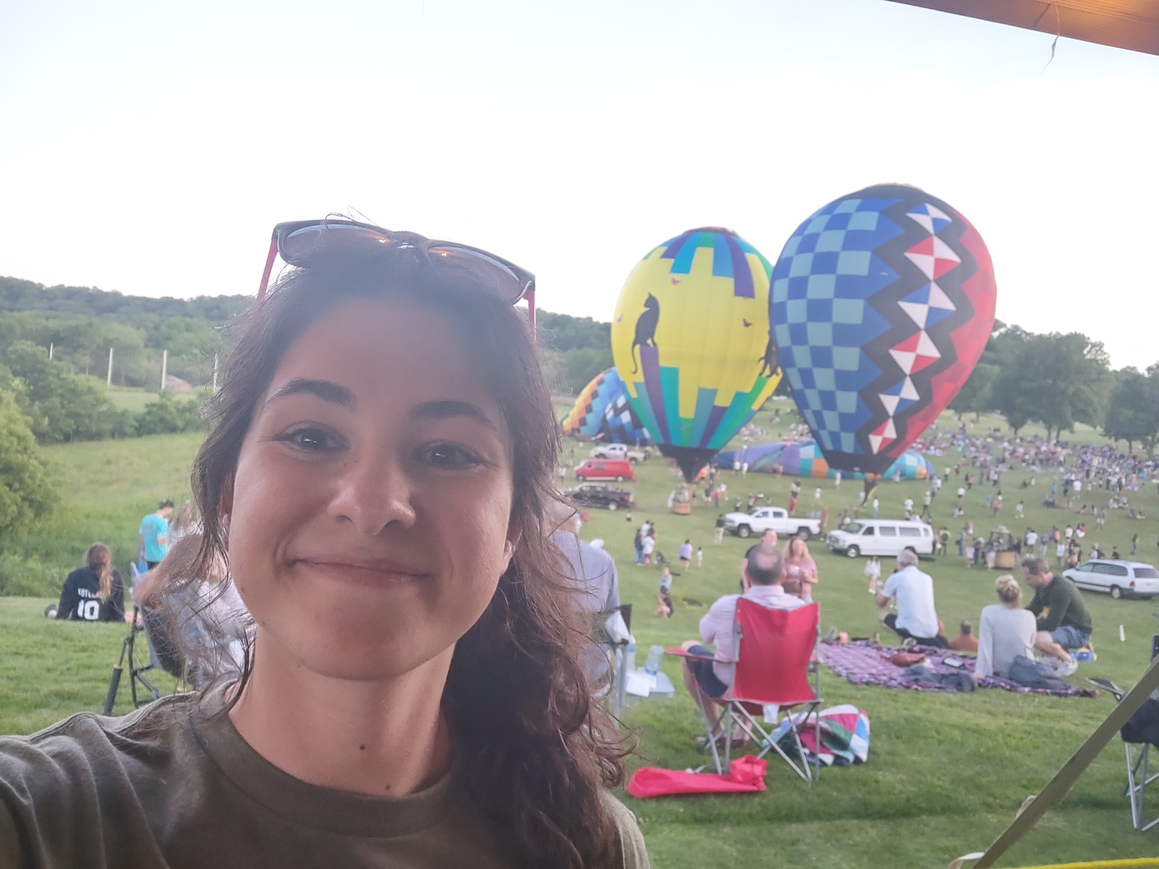 this is a photo of me at the Great Galena Balloon Race