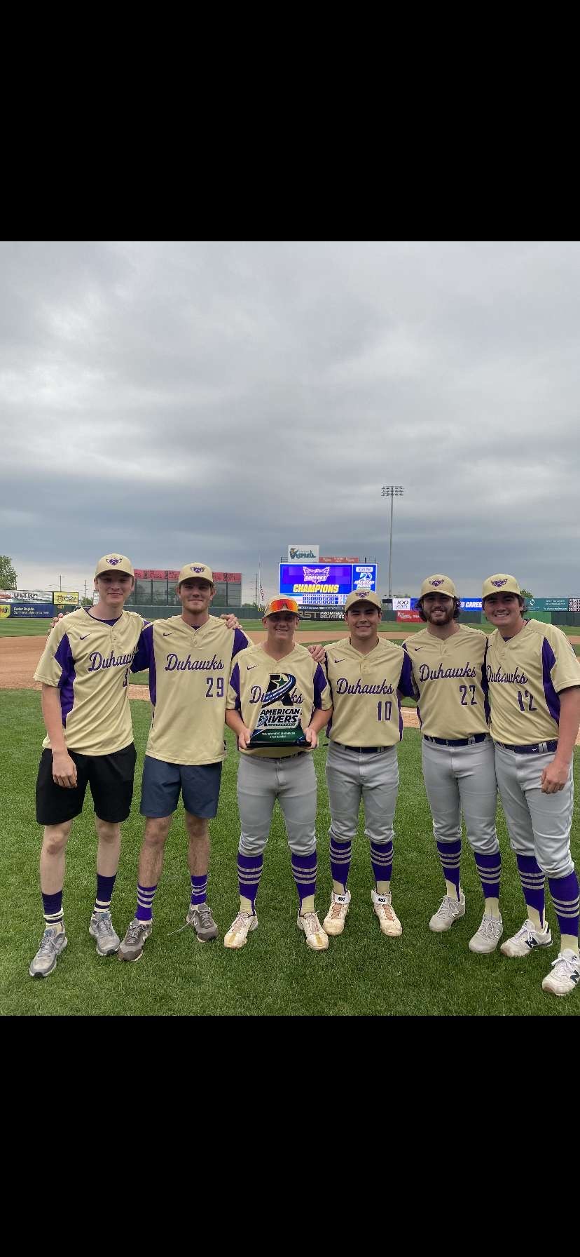 Peter and his friends winning the ARC championship