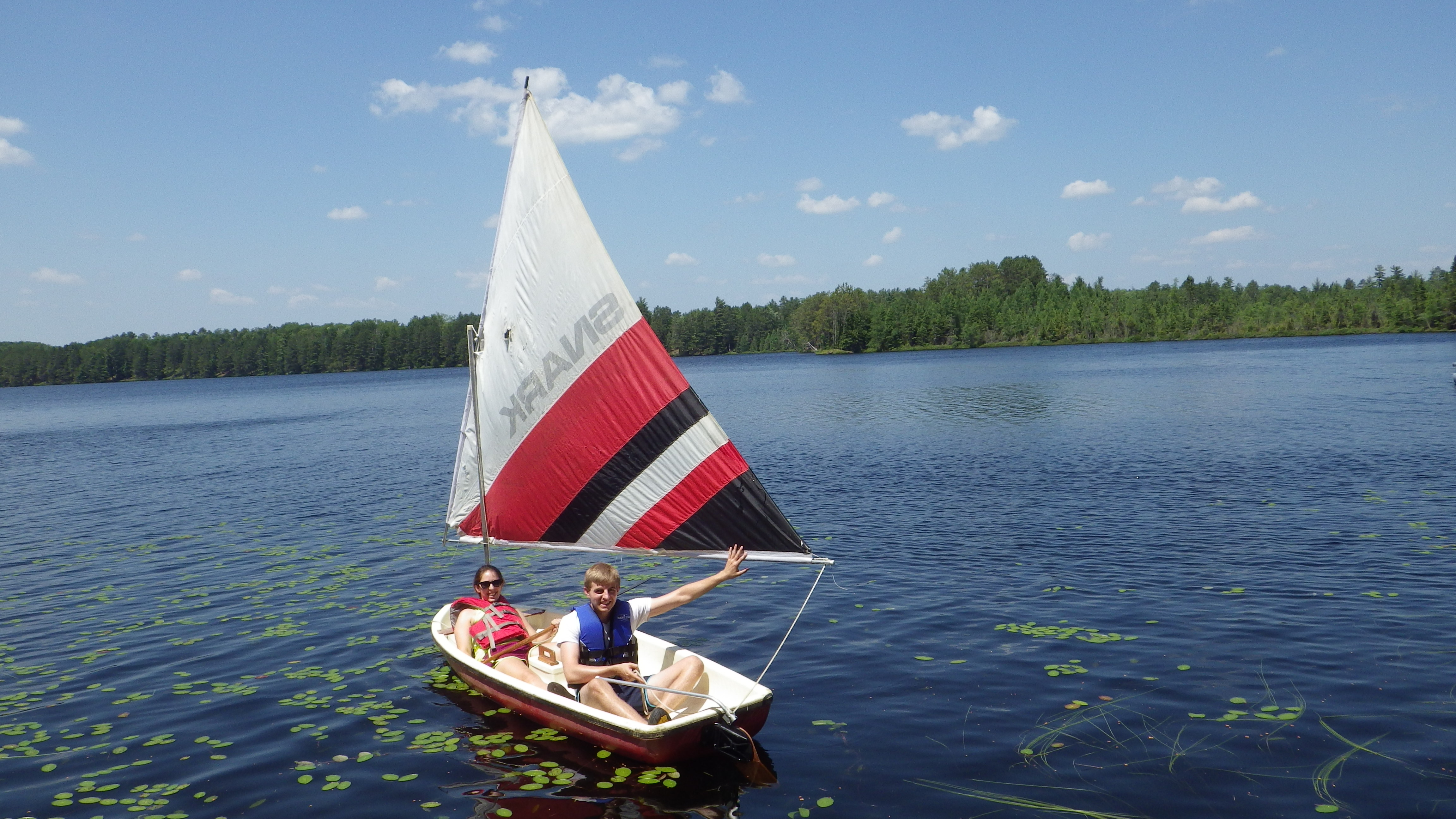 Nikki and Jamin sailing 2013