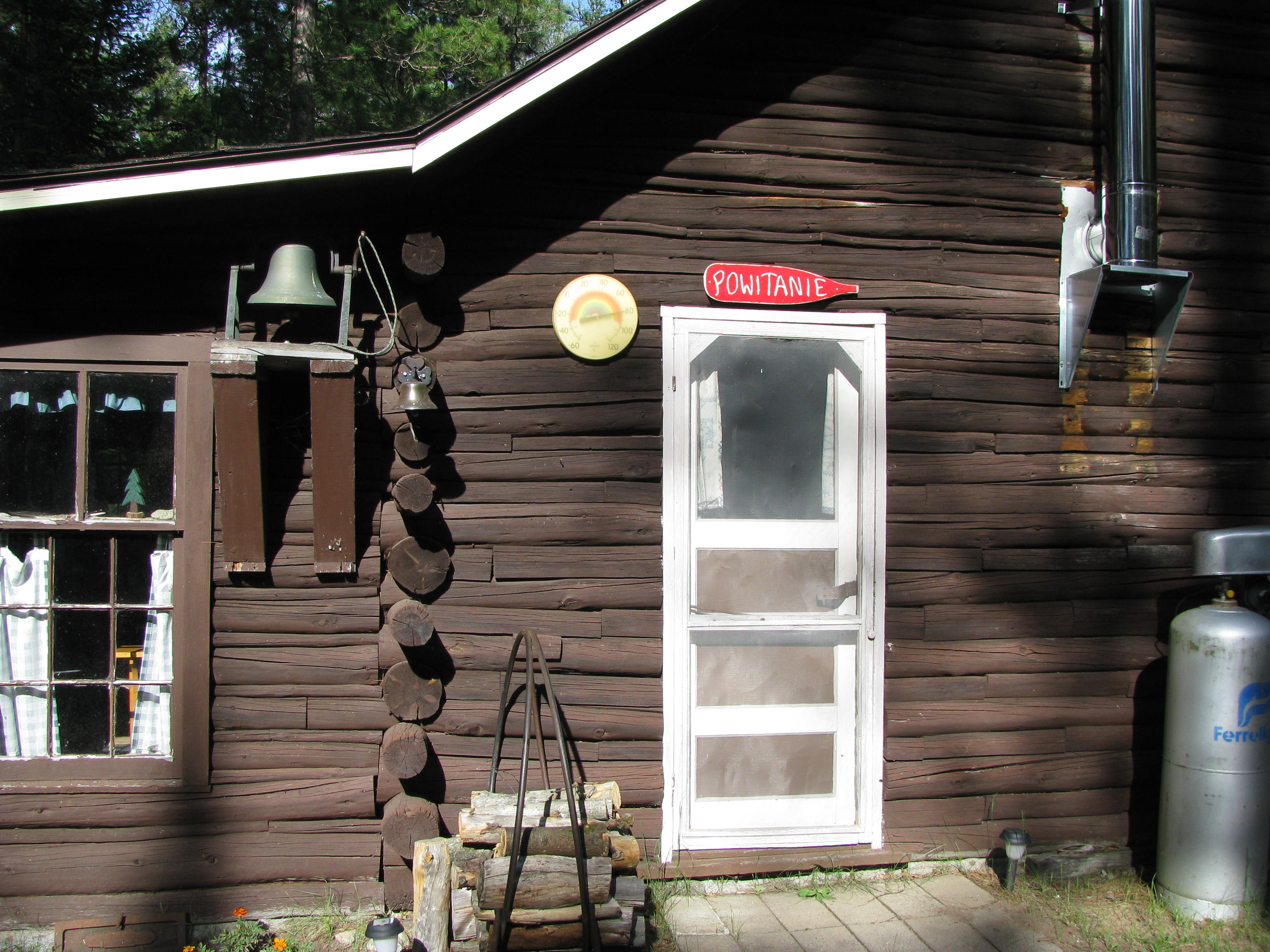 west side of the cabin