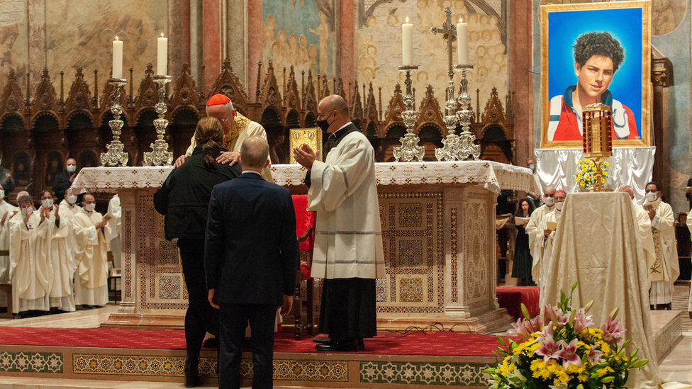 photo of beatification of Carlo Acutis