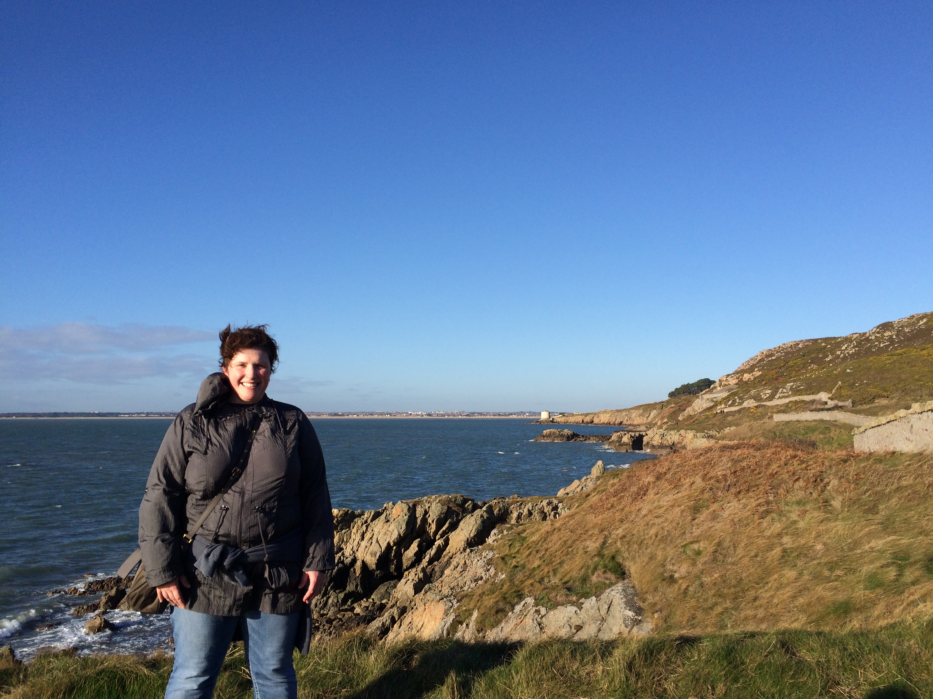 starting the hike at Howth Head