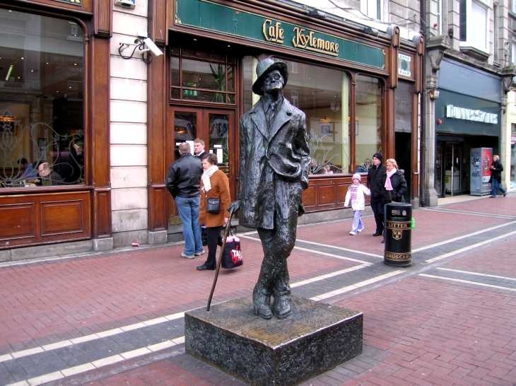 James Joyce statue in Dublin