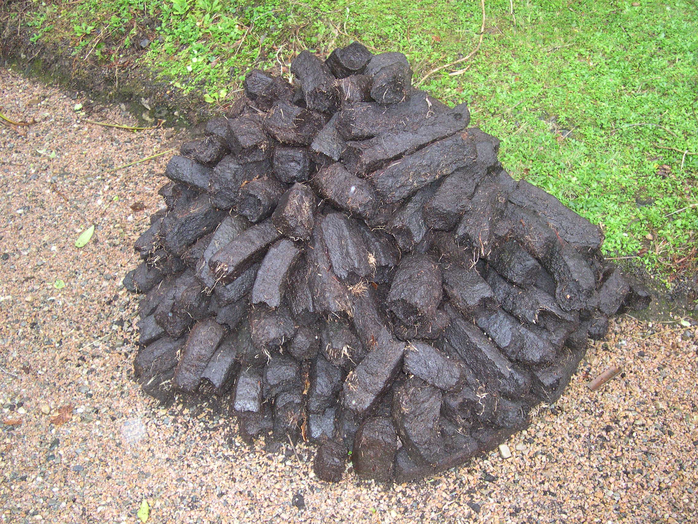 Pile of peat