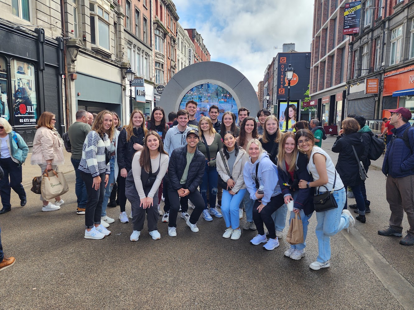 2024 May BUS 490 students at the Portal (gateway to NYC)